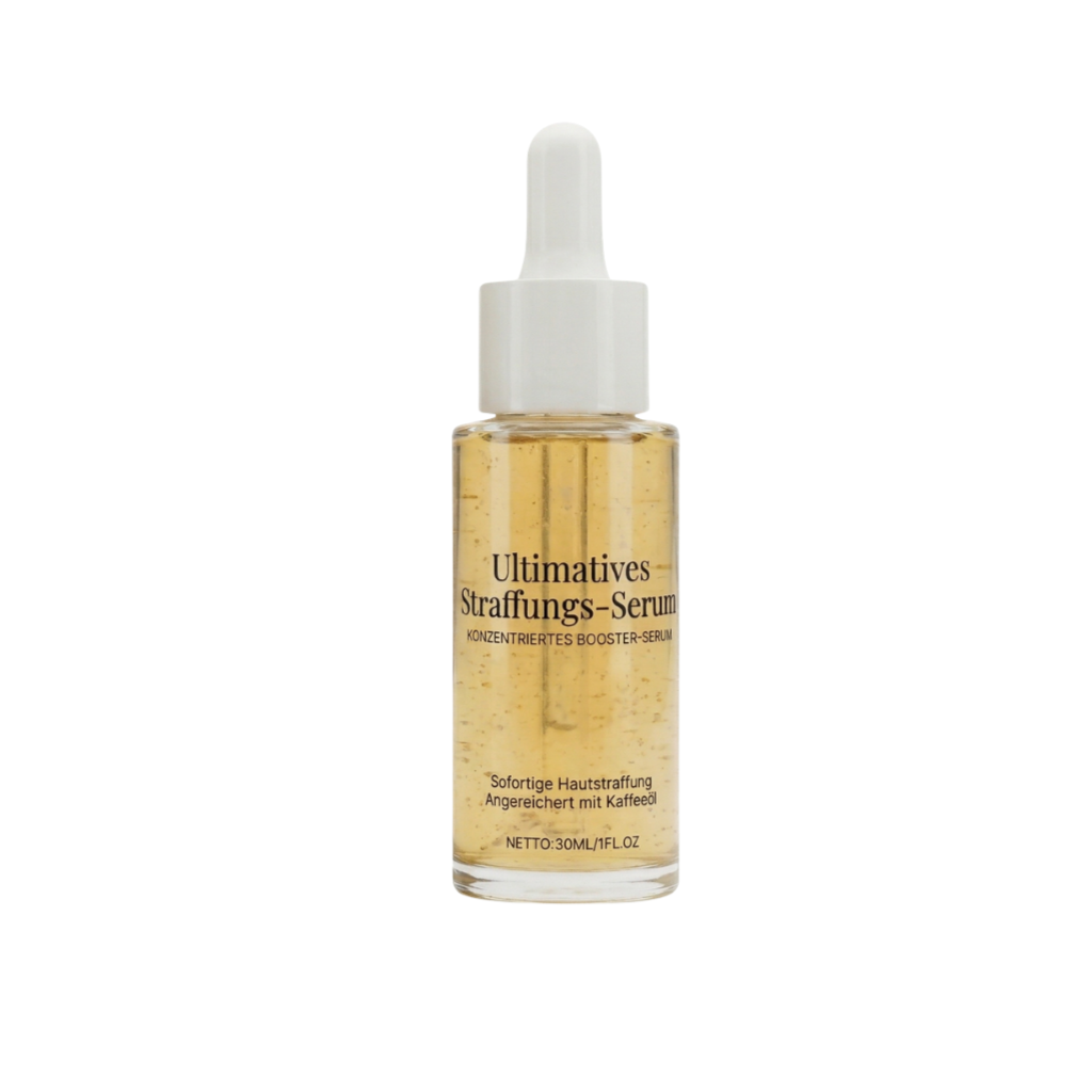Ultra-straffendes Serum in einer hochwertigen Flasche mit Pipette für glatte, strahlende Haut.