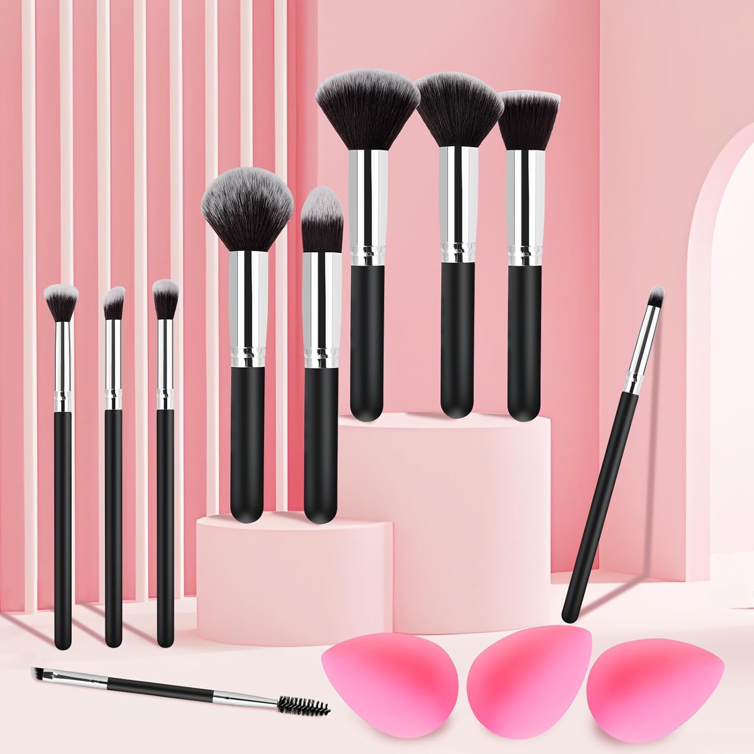 Luxuriöses Make-up-Pinselset