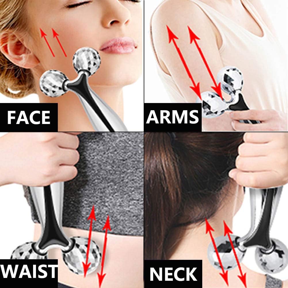 Jade-Gesichtsroller & Gua Sha Set Anwendung für Gesicht, Arme, Taille und Nacken.