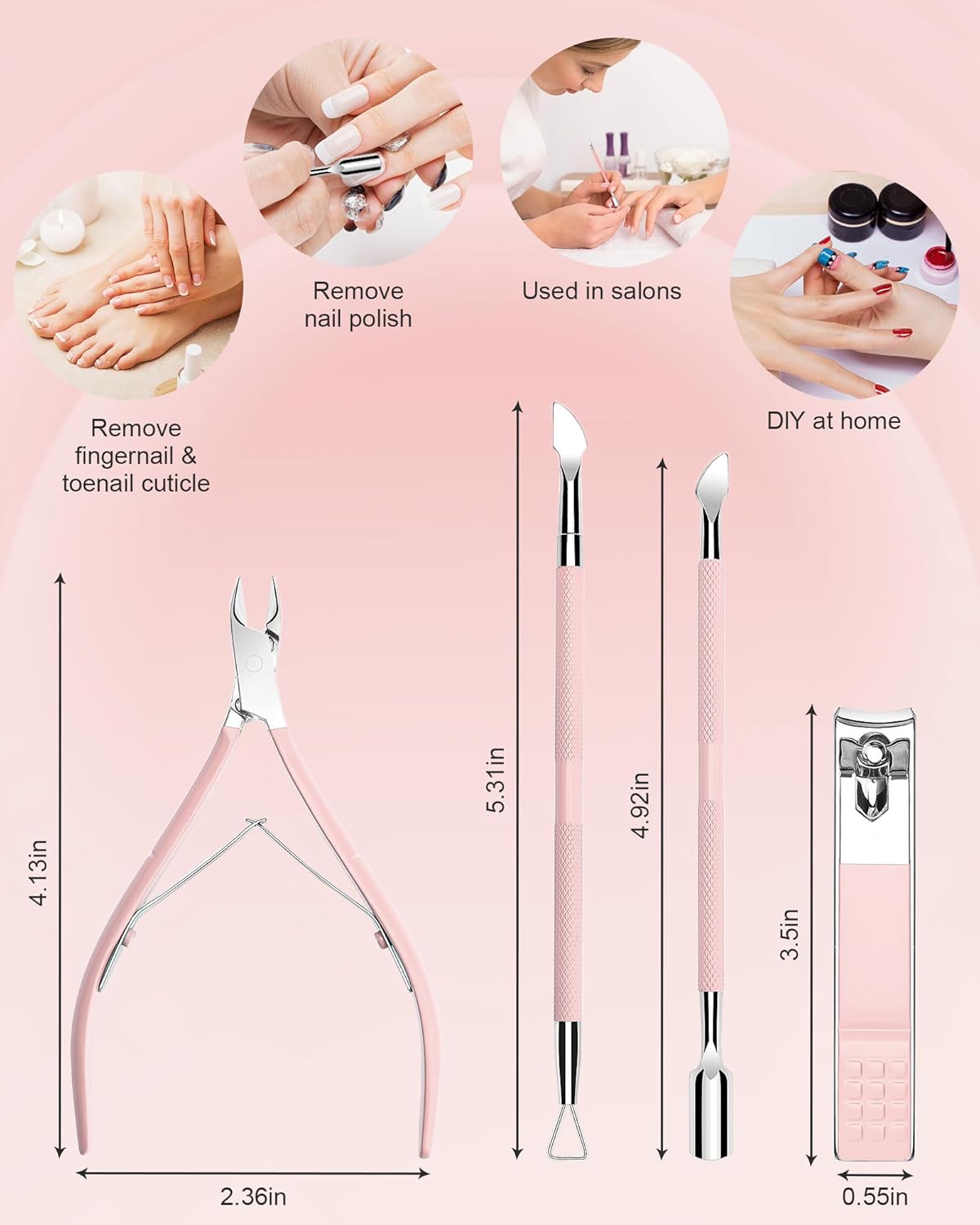 Nagelhaut-Set 3-teilig