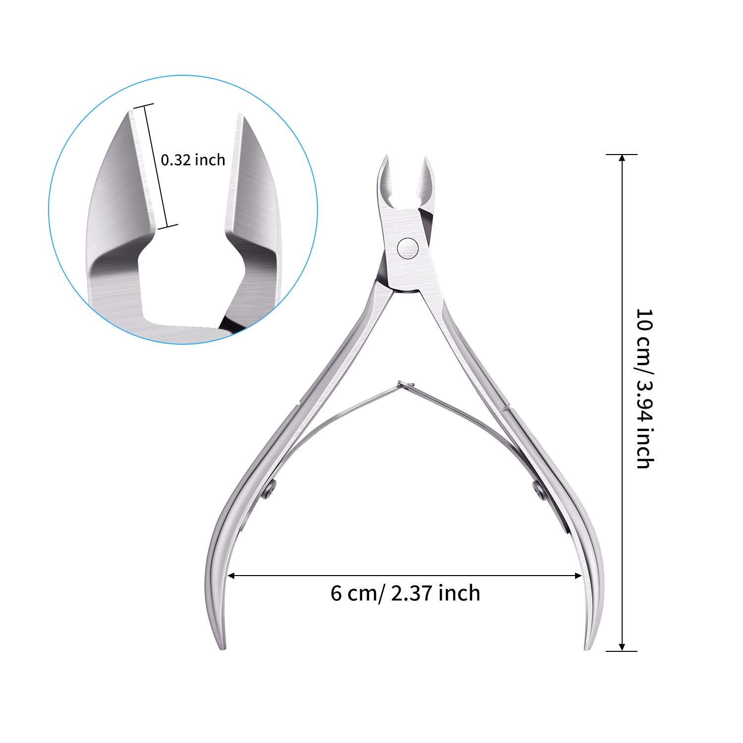 Nagelhautzange Edelstahl mit präzisen Klingen und ergonomischem Design für perfekte Maniküre.