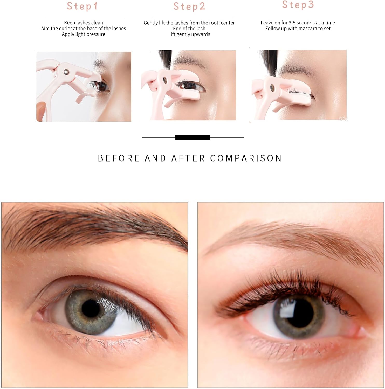 Wimpernzange mit Ersatz-Silikonpads